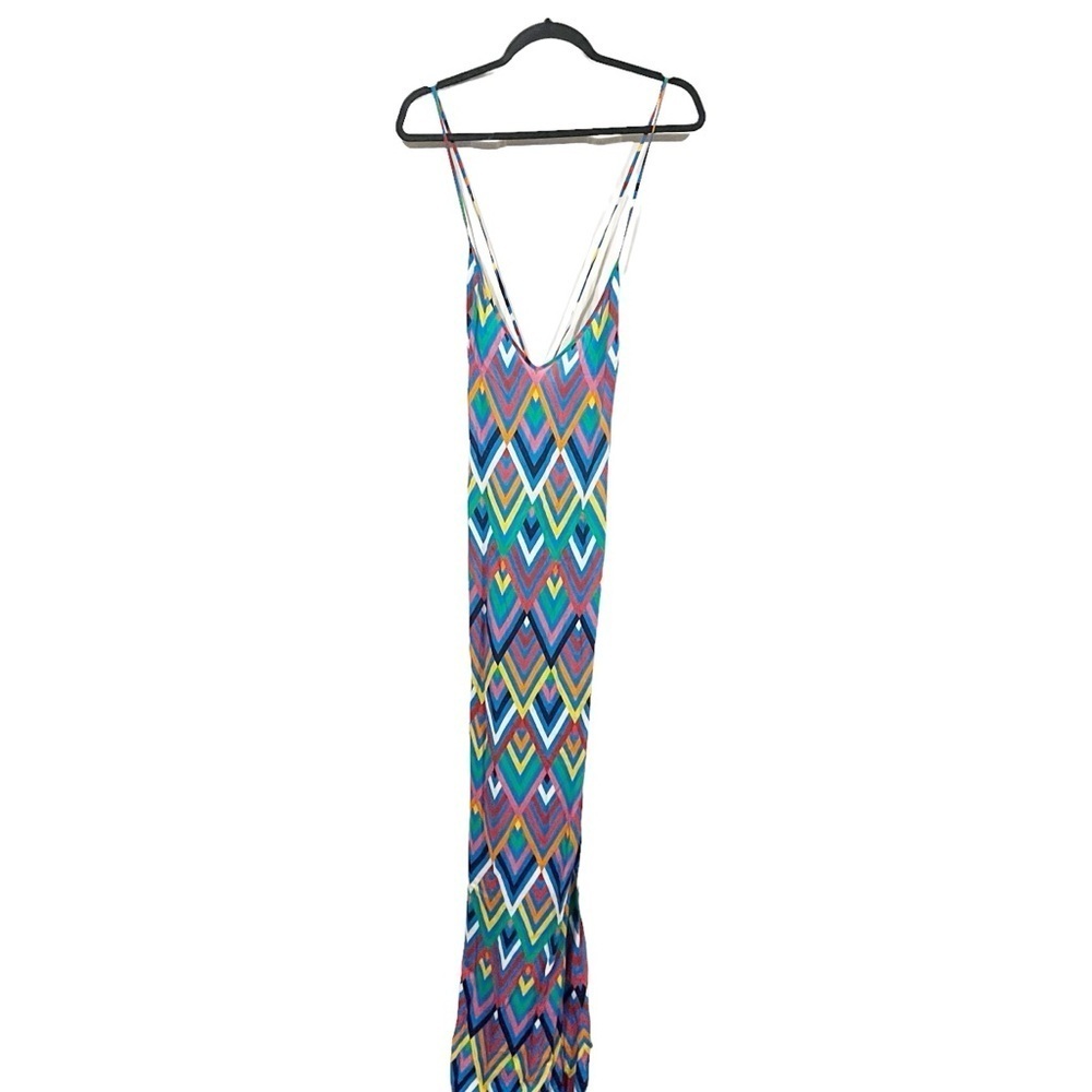 Emma Pake Emilia Maxi Dress sz: S Colorful Printed Lightweight Beach Cover Up - Picture 3 of 7